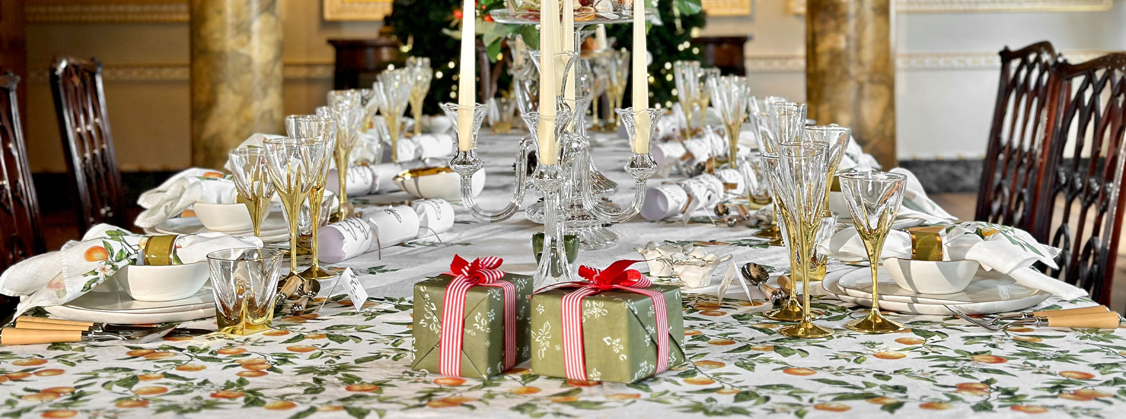 'L'Orangerie' Festive Indoor Dining Tablescape