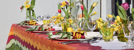 Winter Rainbow Tablescape