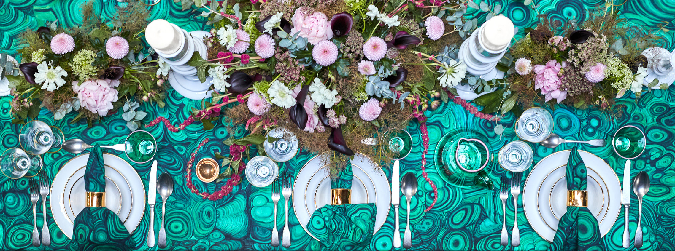 Malachite Tablescape