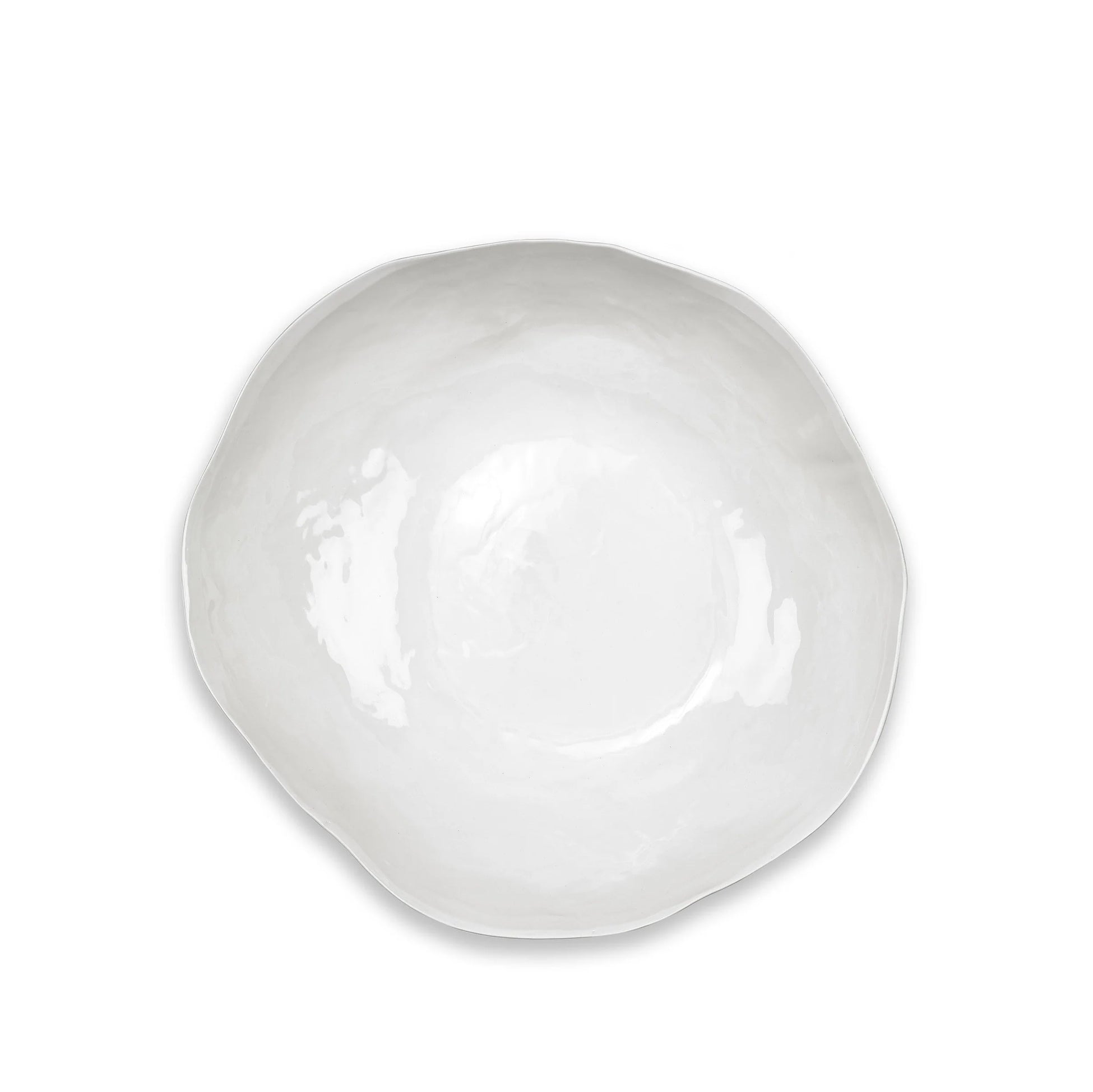 Summerill & Bishop Handmade 43cm Porcelain Extra Large Salad Bowl with Plain Rim