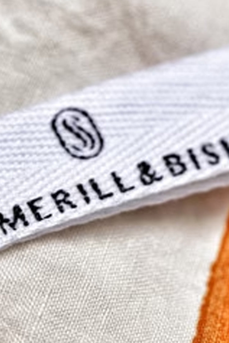 'Full Field' Linen Napkin in Mustard Yellow, 50x50cm