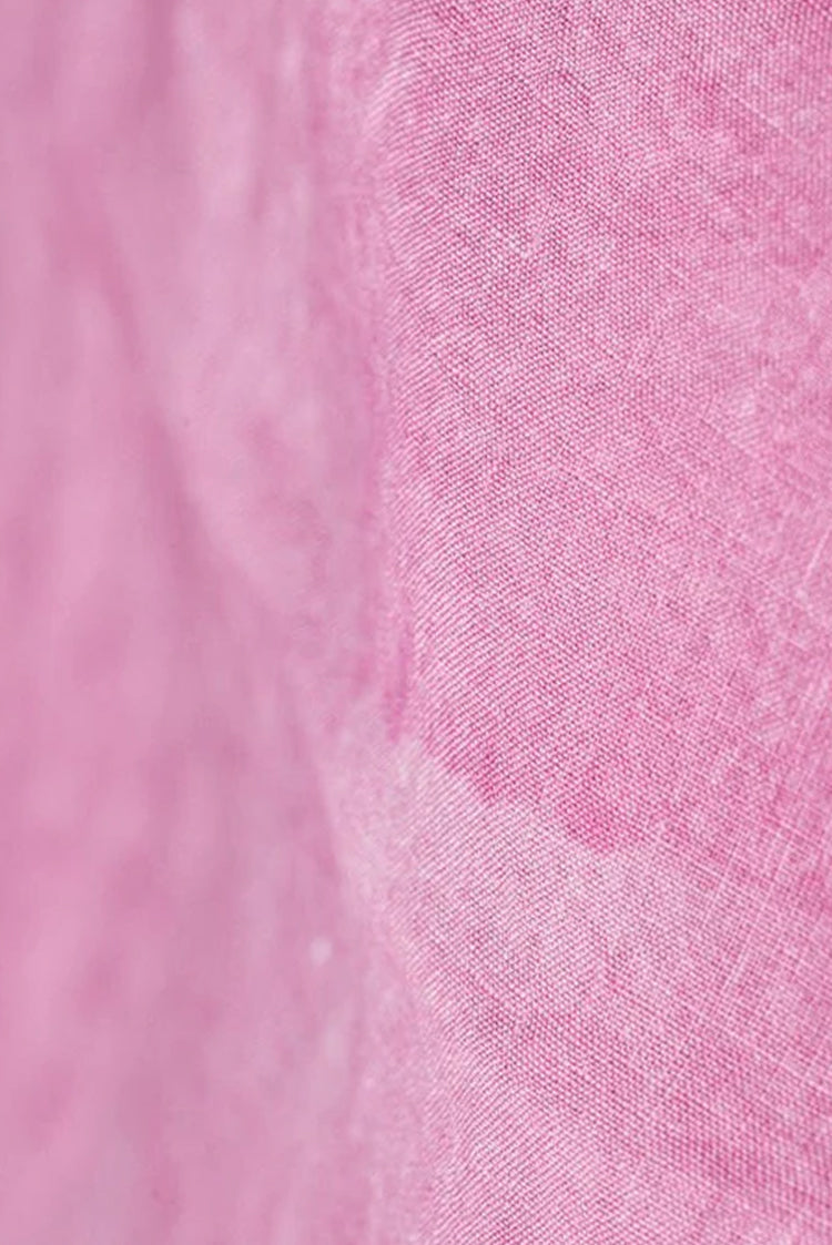 'Full Field' Linen Tablecloth in Rose Pink