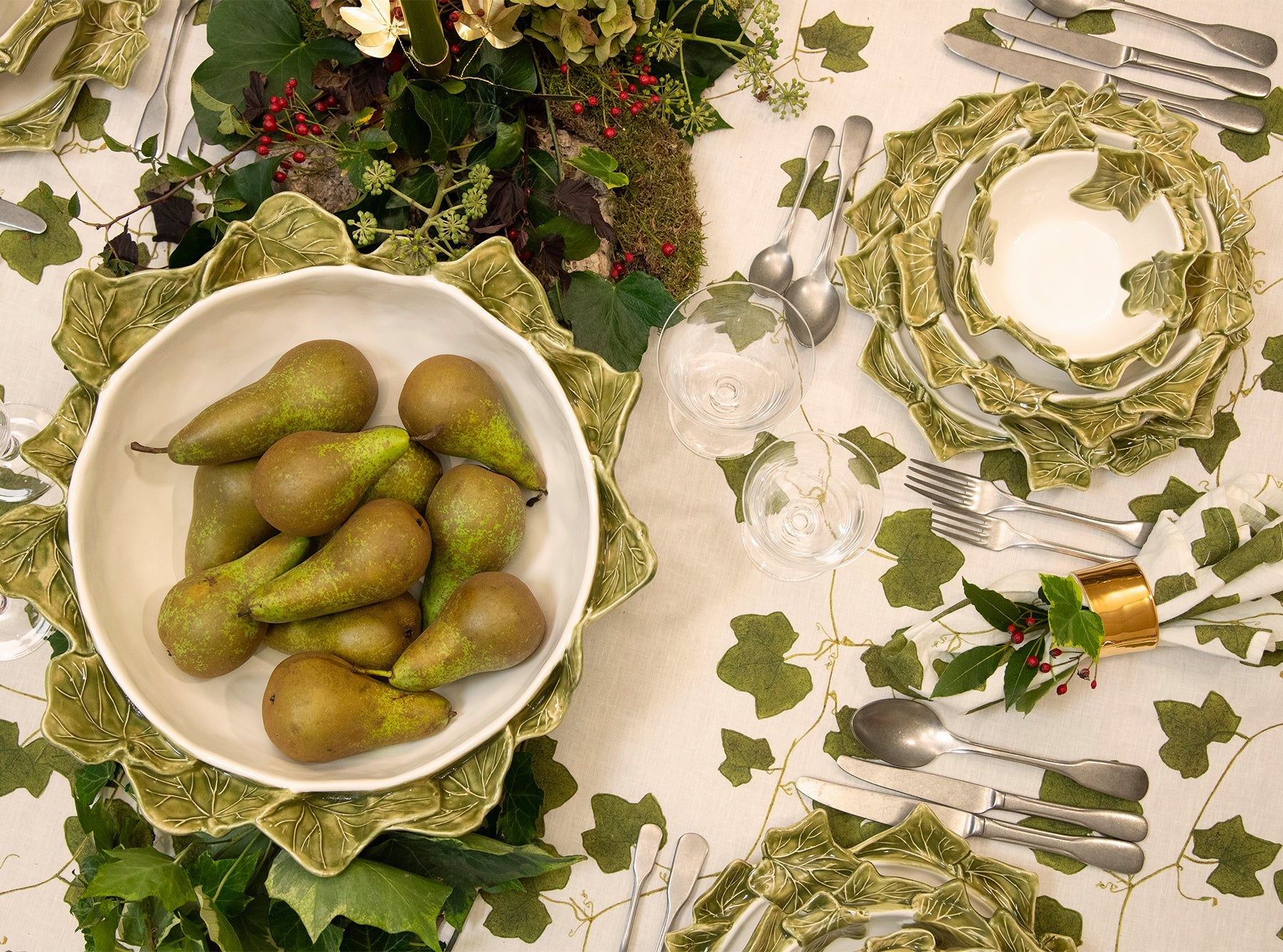 S&B Ivy Ceramic Pasta Bowl, 26cm