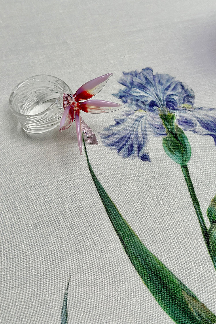 S&B Exclusive Handblown Glass Dragonfly Napkin Ring in Pink