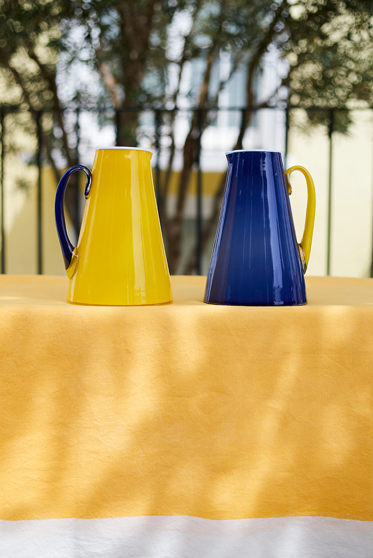 Handblown Glass Bumba Jug in Midnight Blue, 3lt