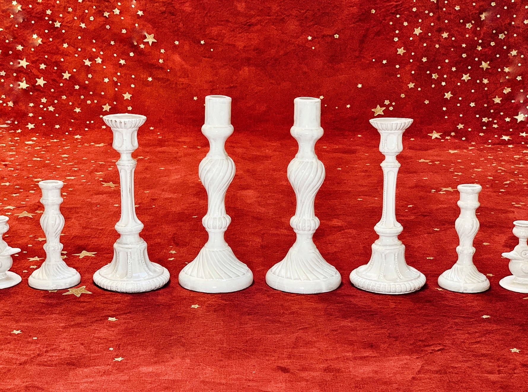 Falling Stars Linen Napkin in Claret Red, 50x50cm