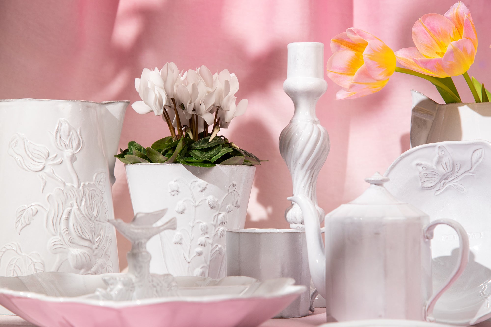 Fleur Pitcher by Astier de Villatte, 21.5cm