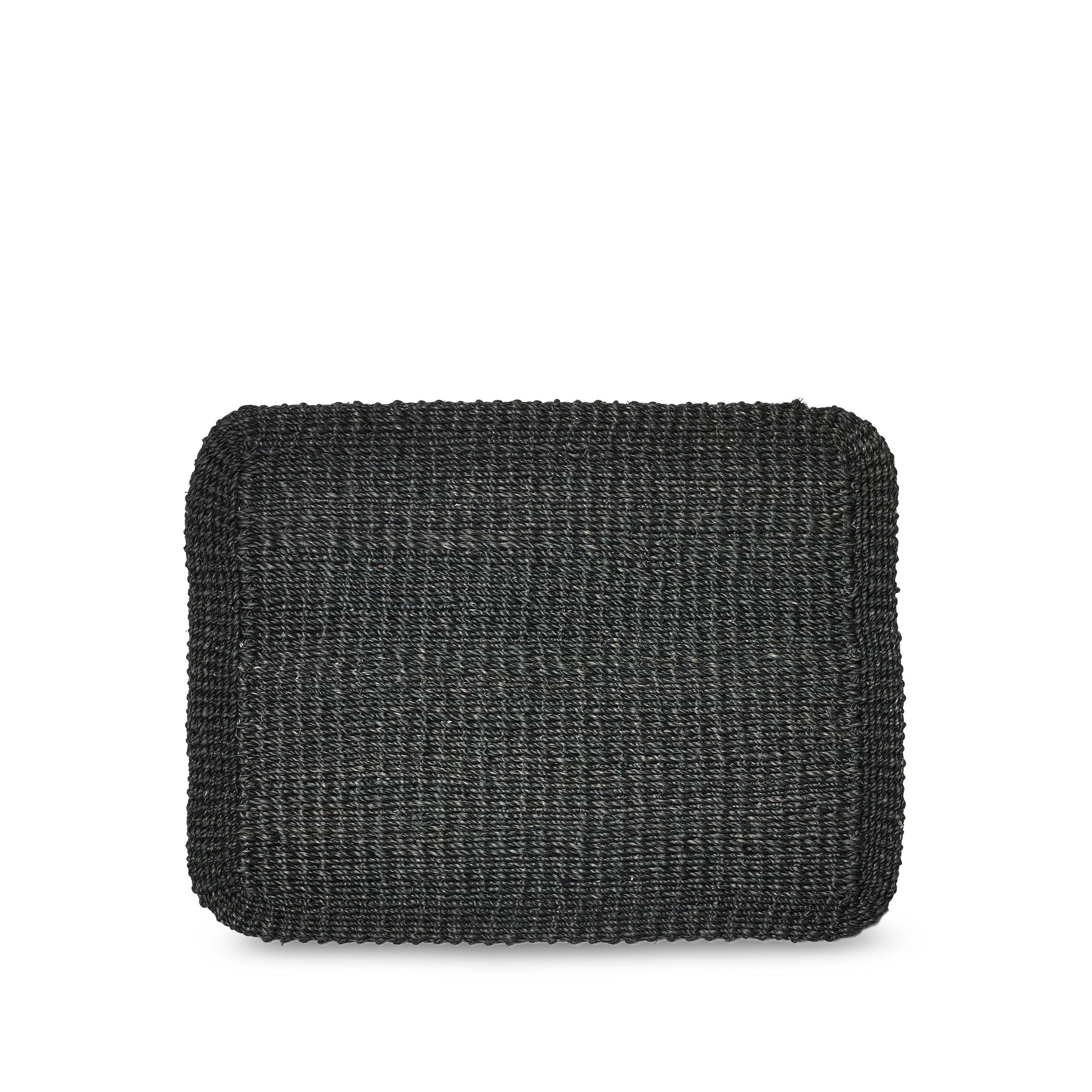 Abaca Woven Rectangular Placemat in Black