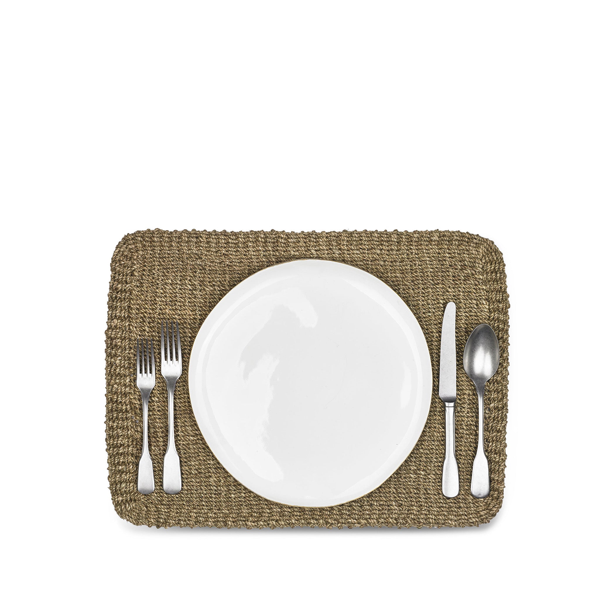 Abaca Woven Rectangular Placemat in Sage