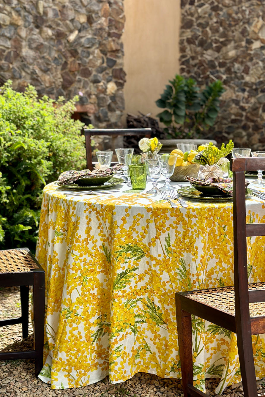 Abaca Round Bread Basket in Sage