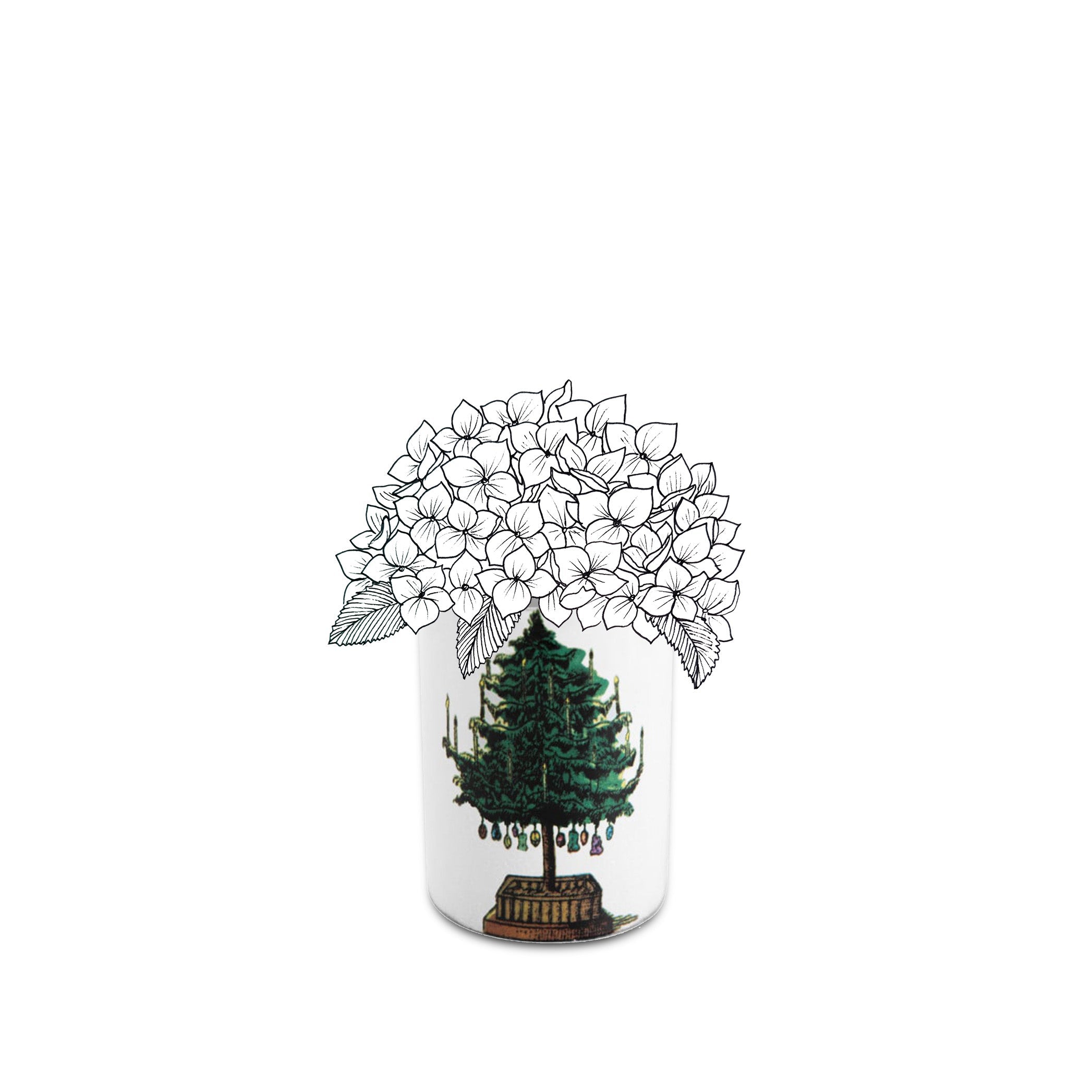 Ceramic Christmas Tree Vase by Astier de Villatte, 12.5cm