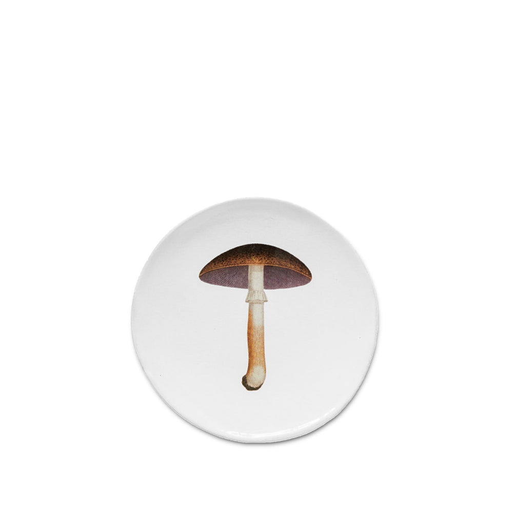 Mauve Mushroom Dessert/Side Plate by Astier de Villatte, 19cm