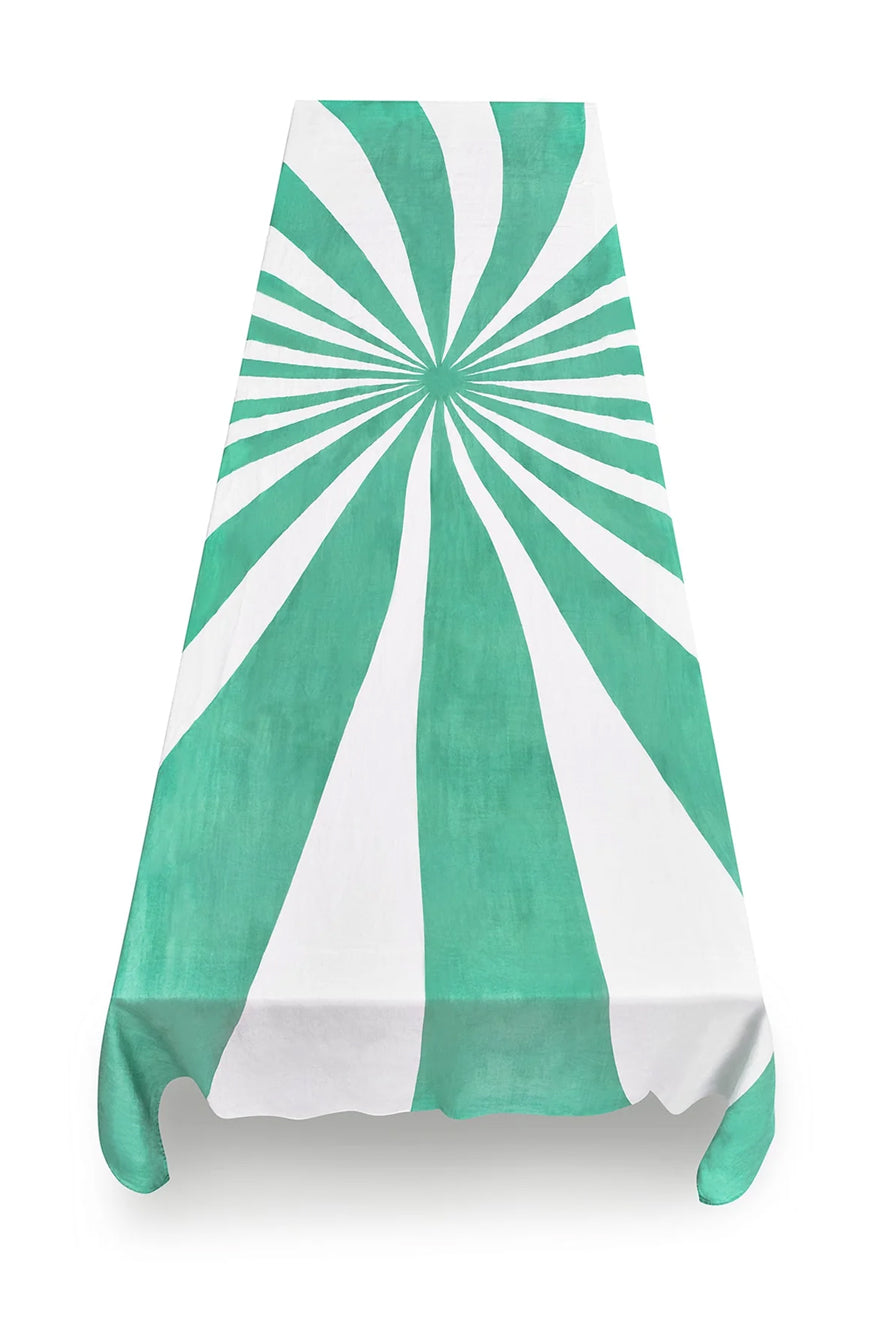 Le Cirque Linen Tablecloth in Mint Green
