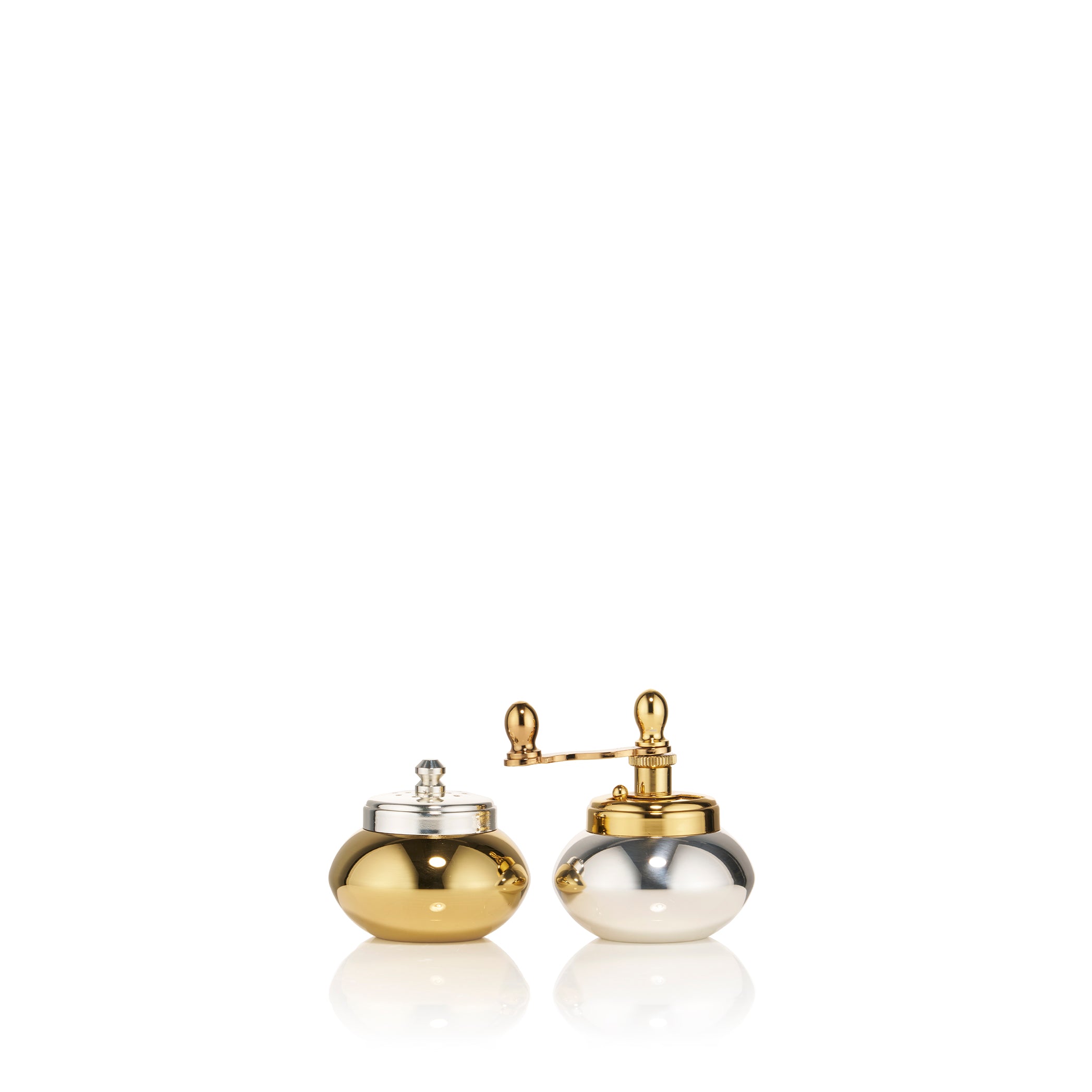 Baluster Silver & Gold-Plated Salt & Pepper Mills