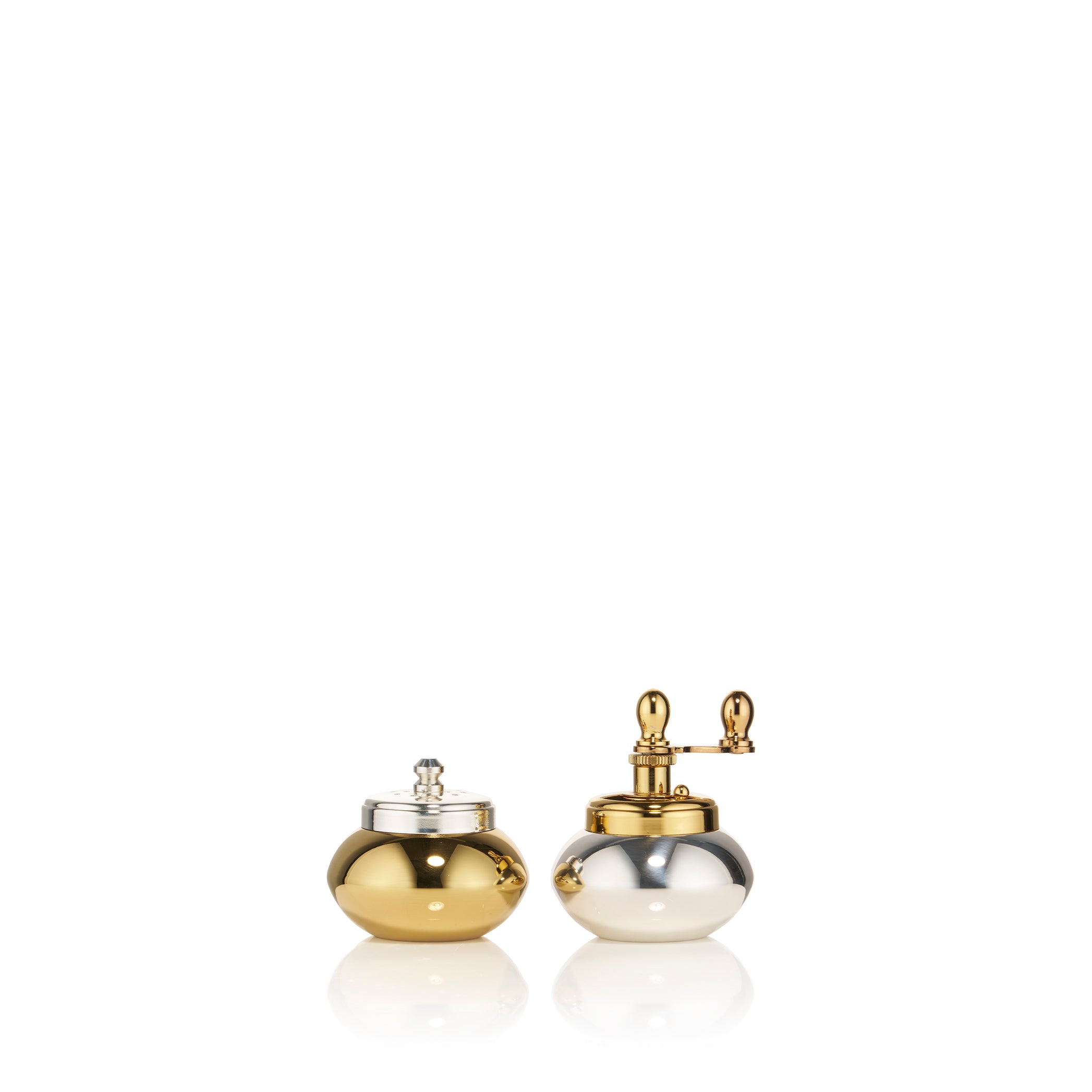 Baluster Silver & Gold-Plated Salt & Pepper Mills