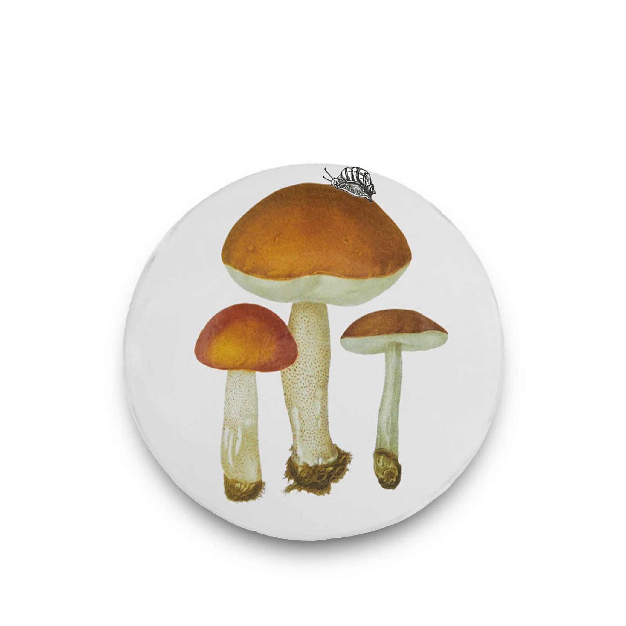 Bolet Rude Mushroom Dinner Plate by Astier de Villatte, 26.5cm