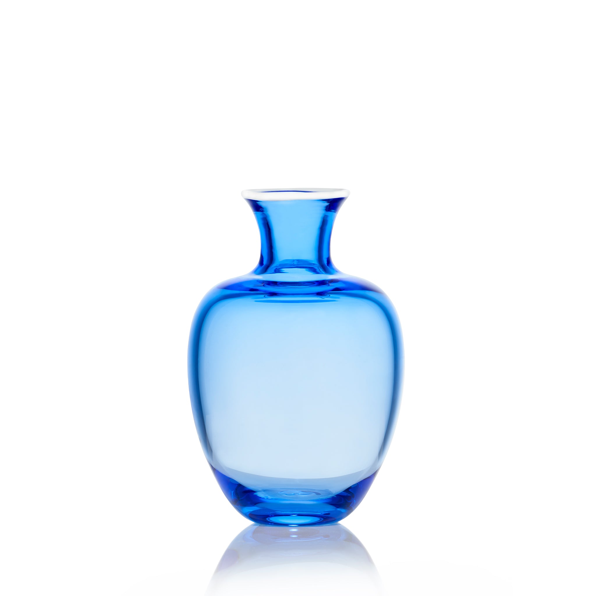 Handblown Glass Bumba Bedside Carafe and Tumbler Set in Royal Blue