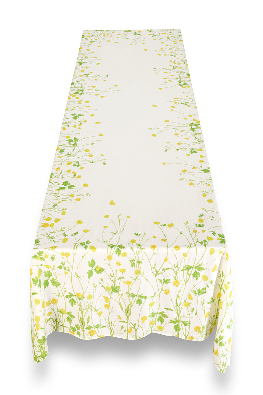 'Buttercup' Linen Tablecloth