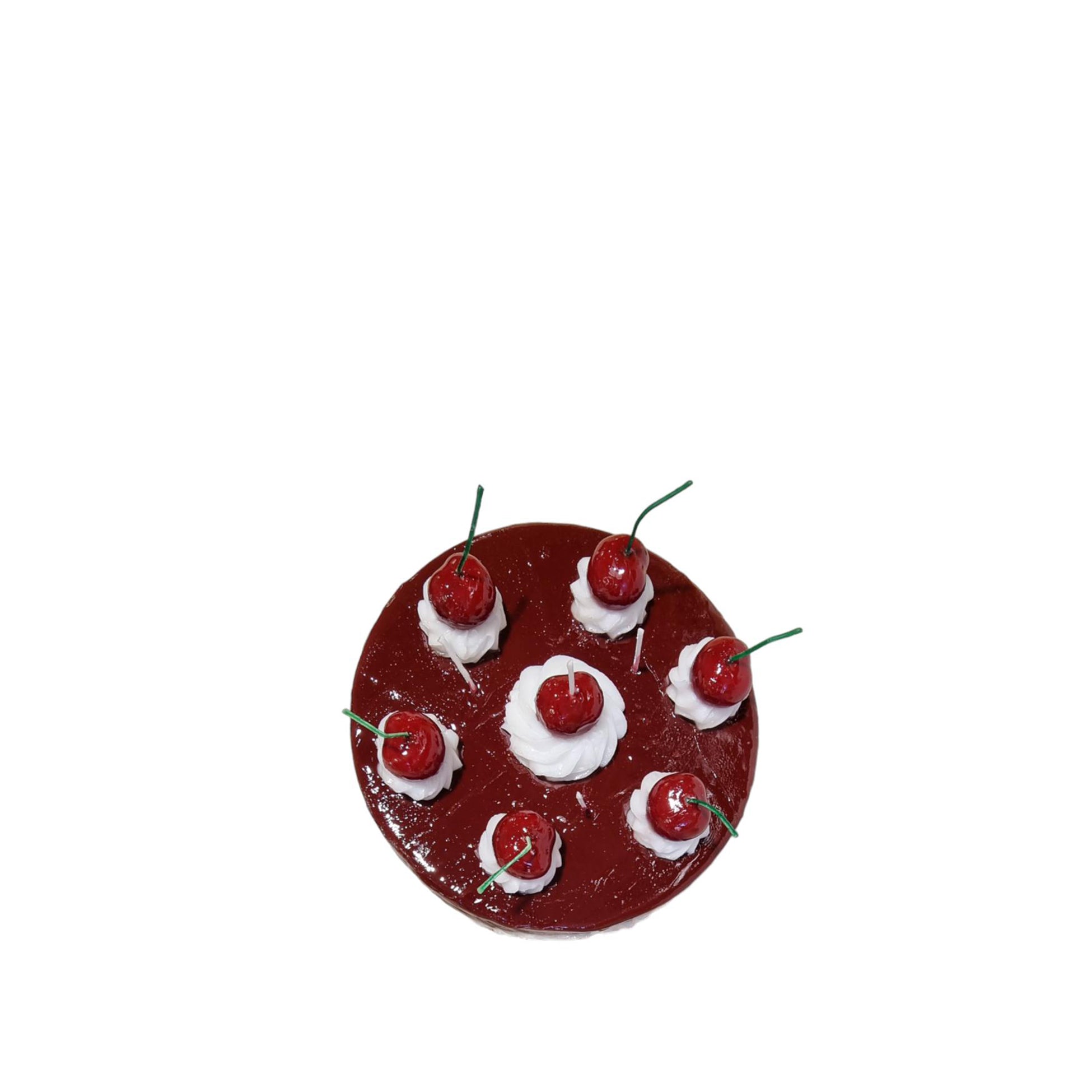 Cherry Cheese Cake Decorative Candle, 19cm