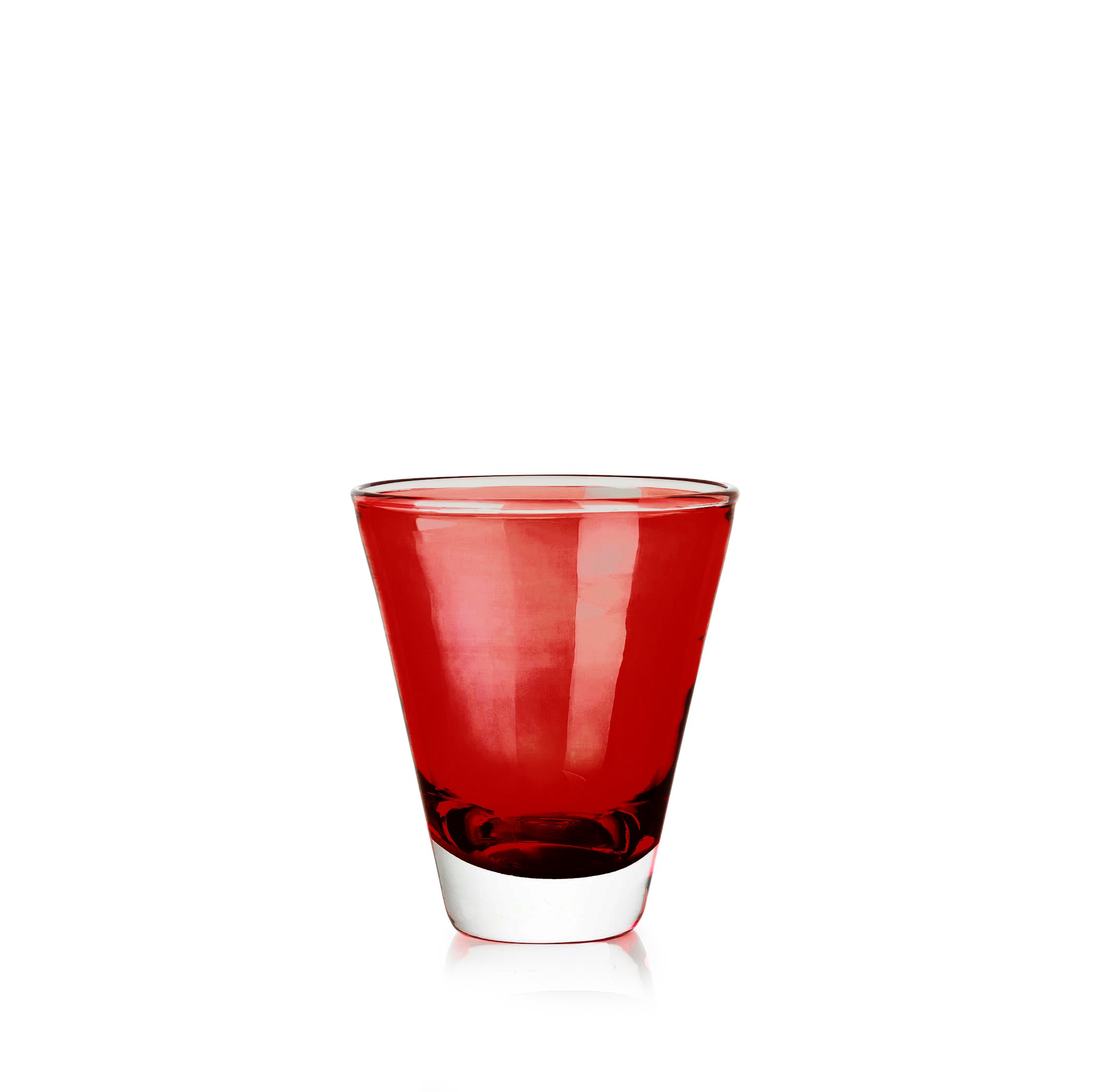 Handblown Clair Glass in Claret Red, 20cl