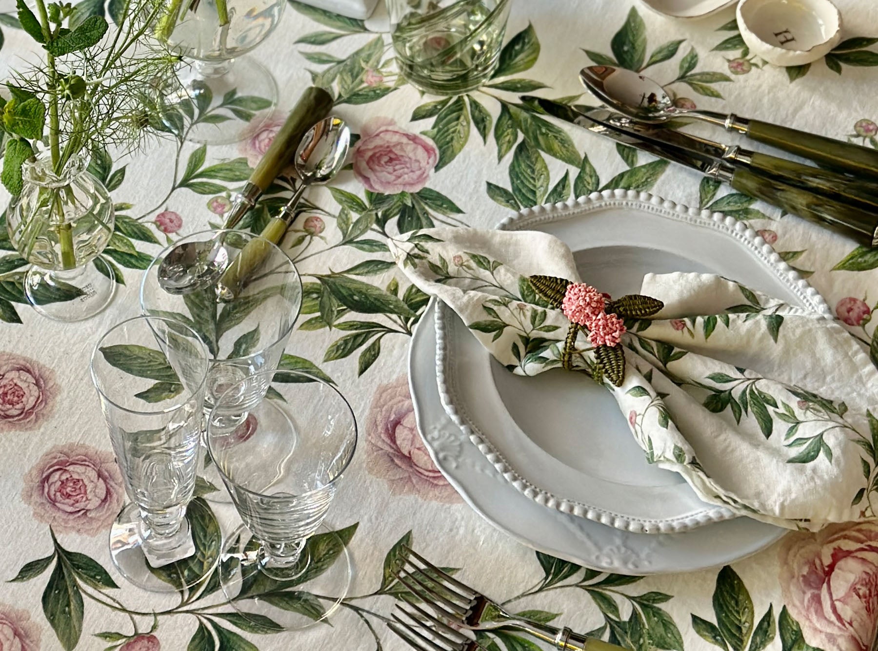 Clarabelle Ceramic Side Plate by Astier de Villatte, 22.5cm