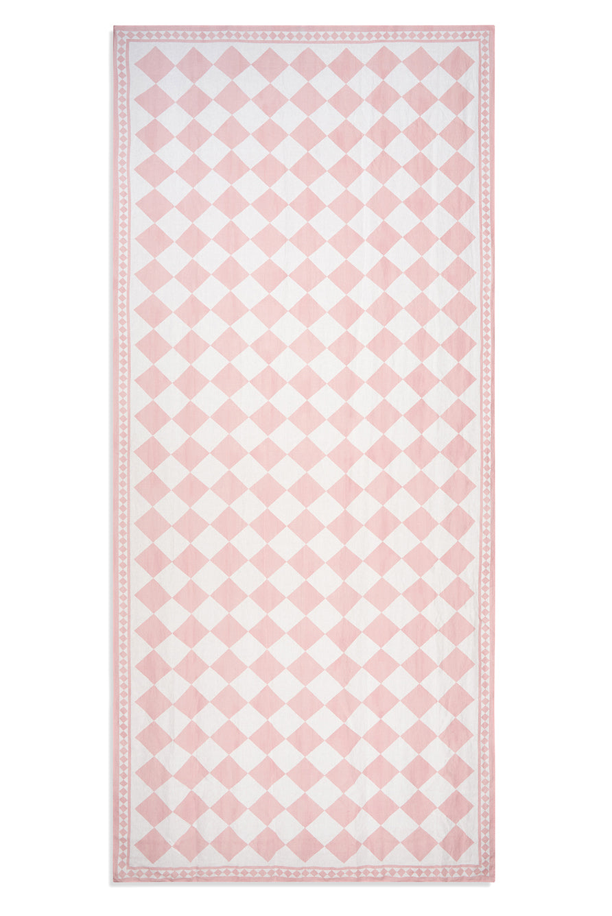 "Pink Check" Summerill & Bishop x Claridge's Linen Tablecloth
