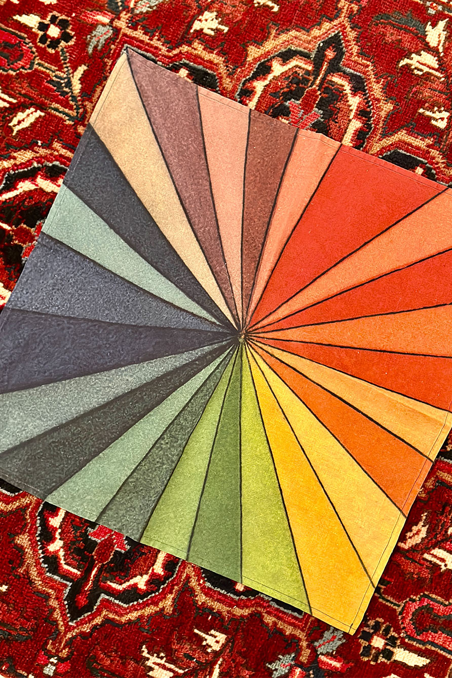 S&B x John Derian 'Colour Wheel' Linen Napkin, 50x50cm