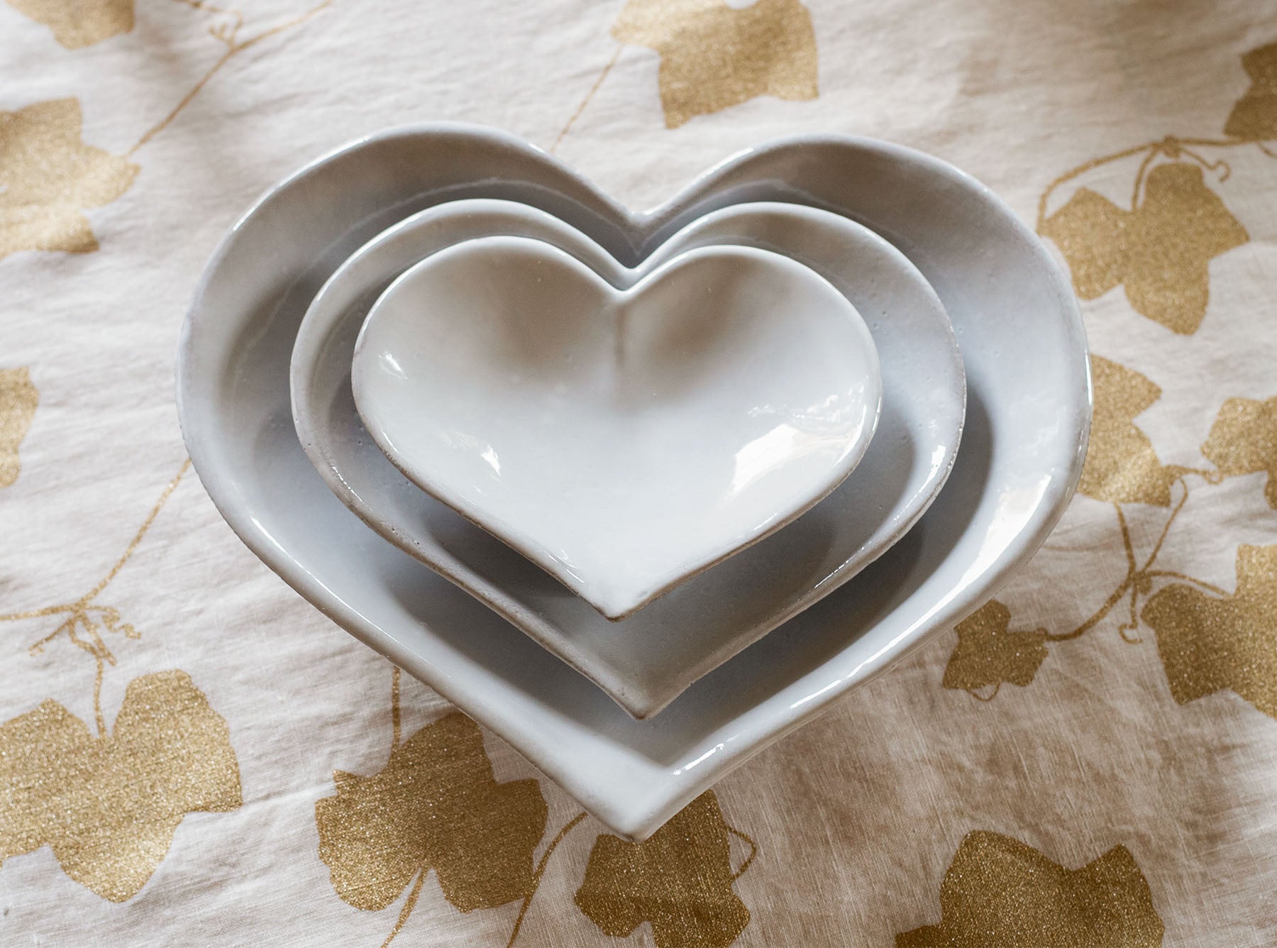 Coeur Side/Dessert Plate by Astier de Villatte, 18cm