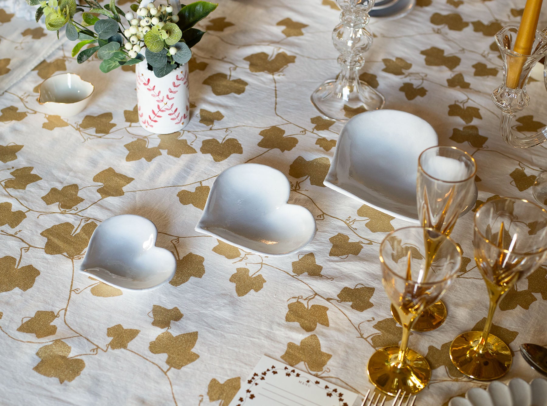 Coeur Side/Dessert Plate by Astier de Villatte, 18cm