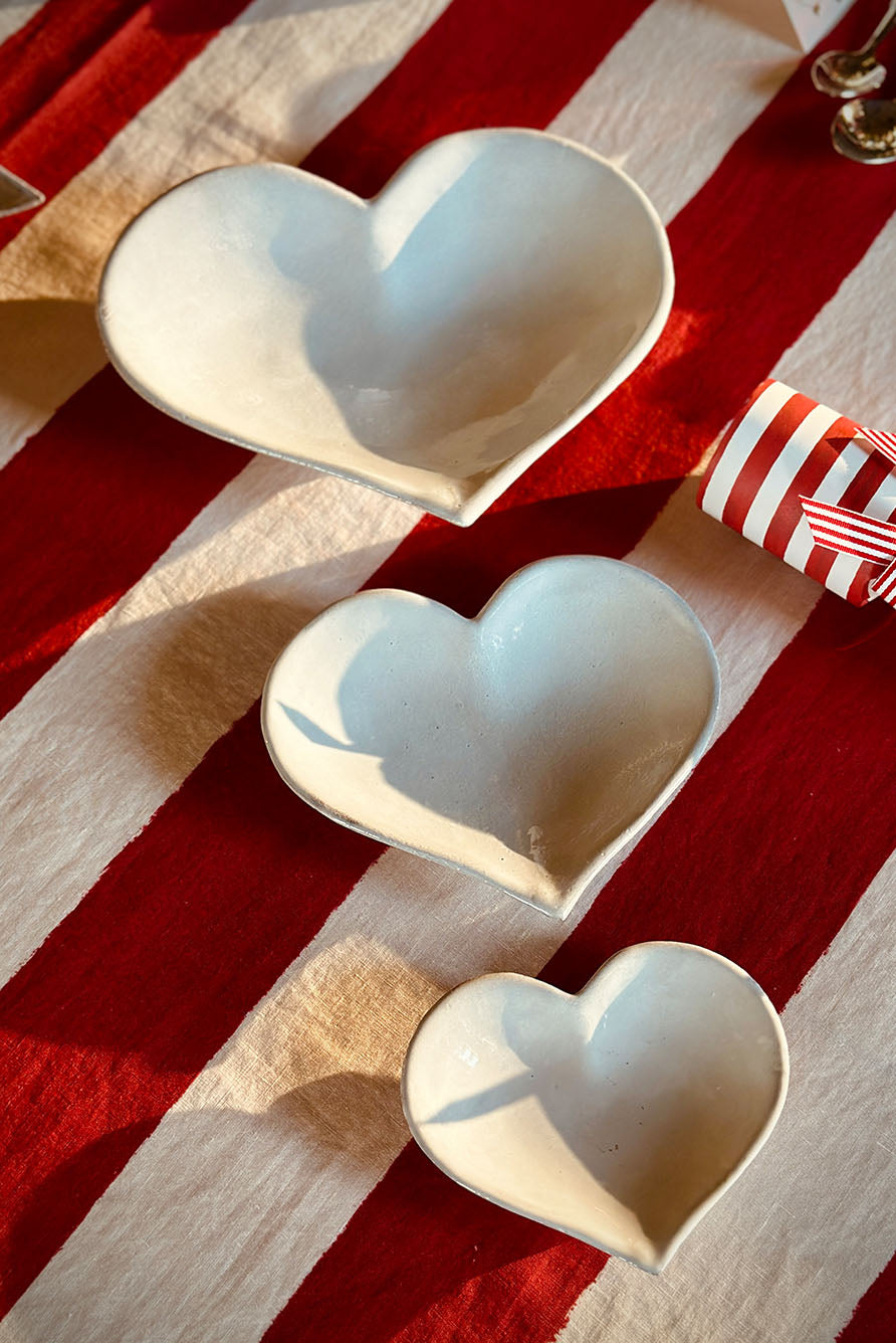 Coeur Side/Dessert Plate by Astier de Villatte, 18cm