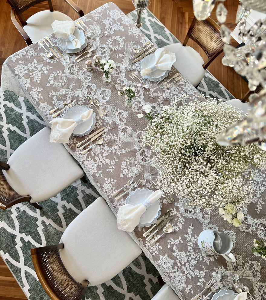 Poppy Dinner Plate by Astier de Villatte, 24.5cm