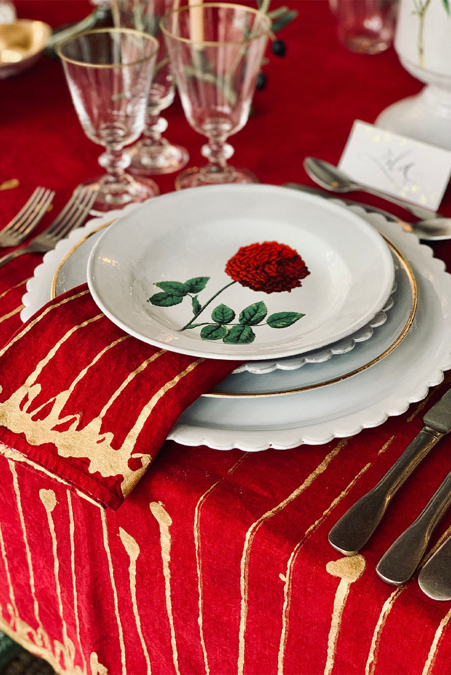 Daisy Soup Bowl by Astier de Villatte, 21cm