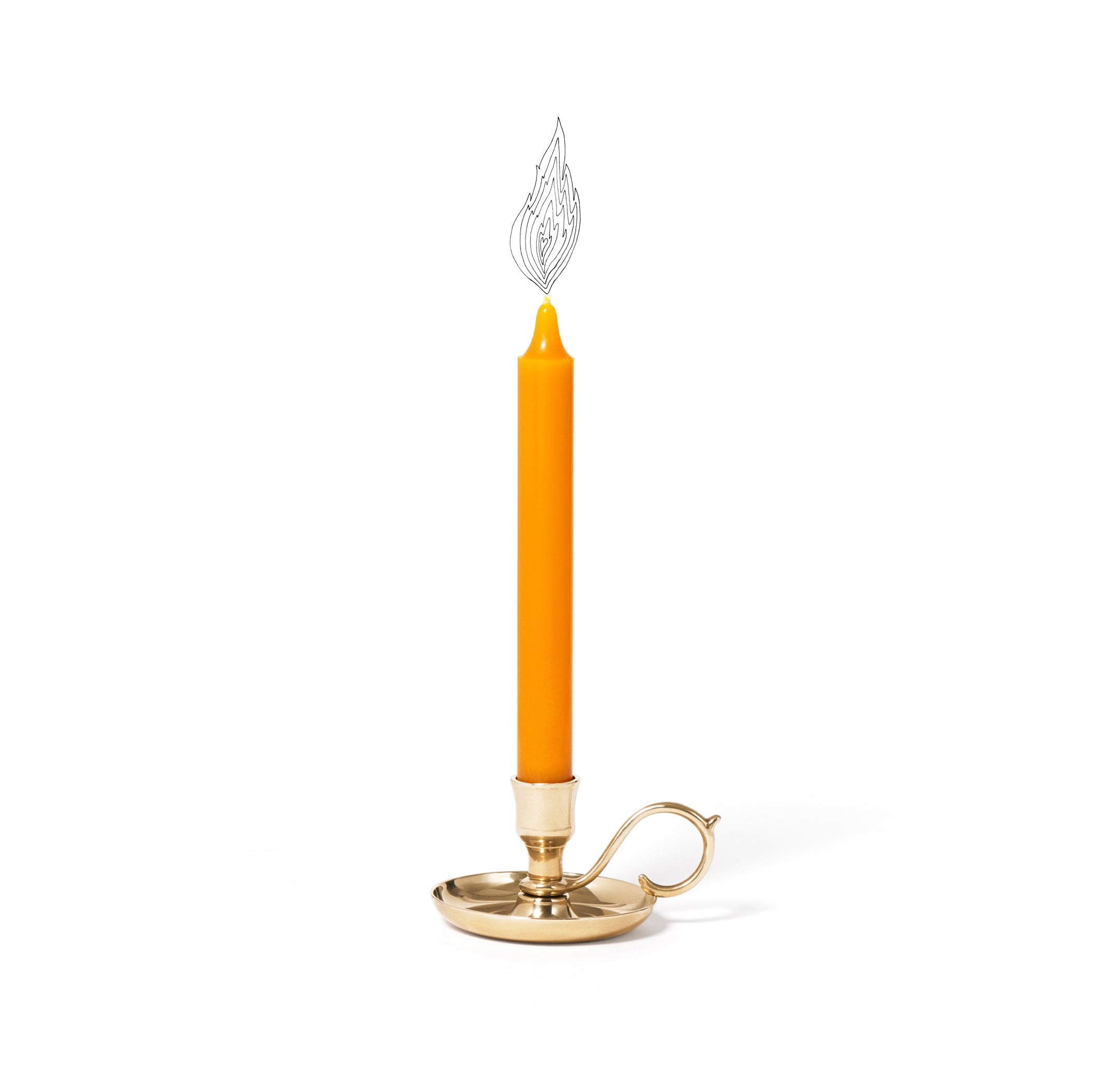 Gold Plated Dutch Candle Holder by Trudon