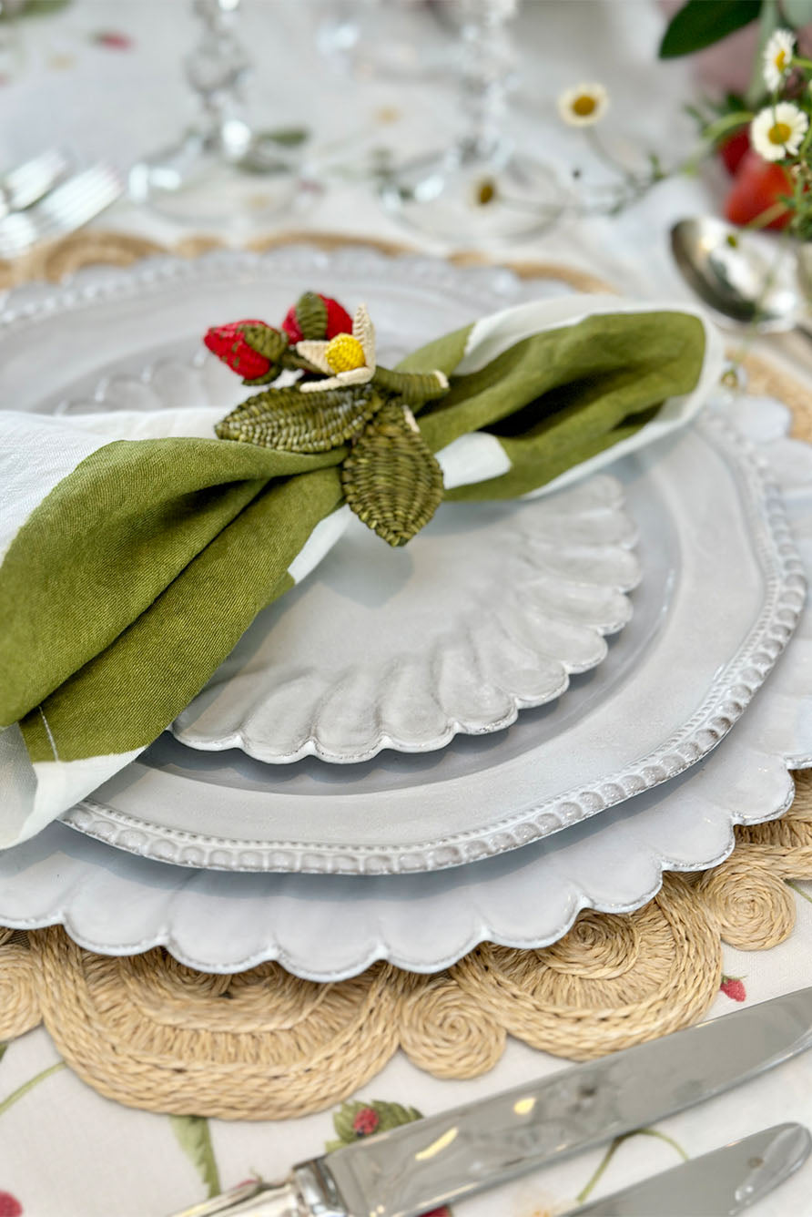 'Elia' Handwoven Straw Effect Placemat, 40cm