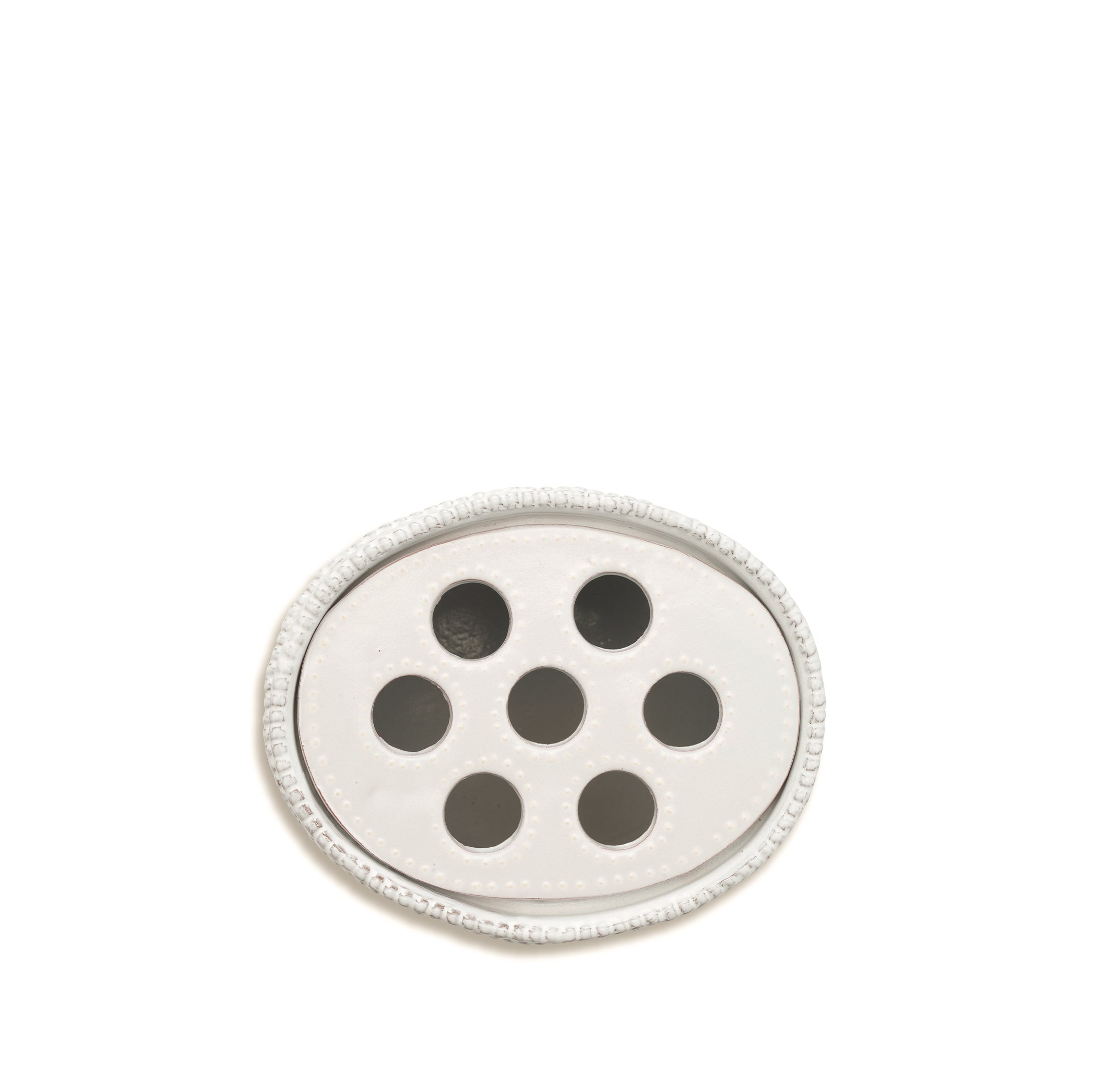 Green Laurel Simple Tulipiere Vase, 15cm