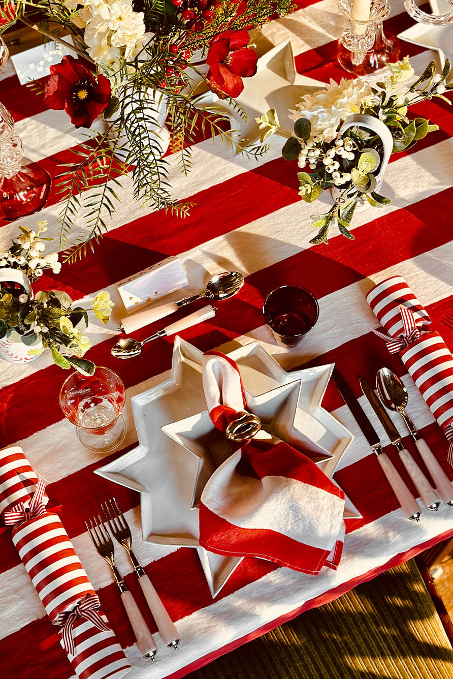 Etoile Dinner Plate by Astier de Villatte, 35.5.cm