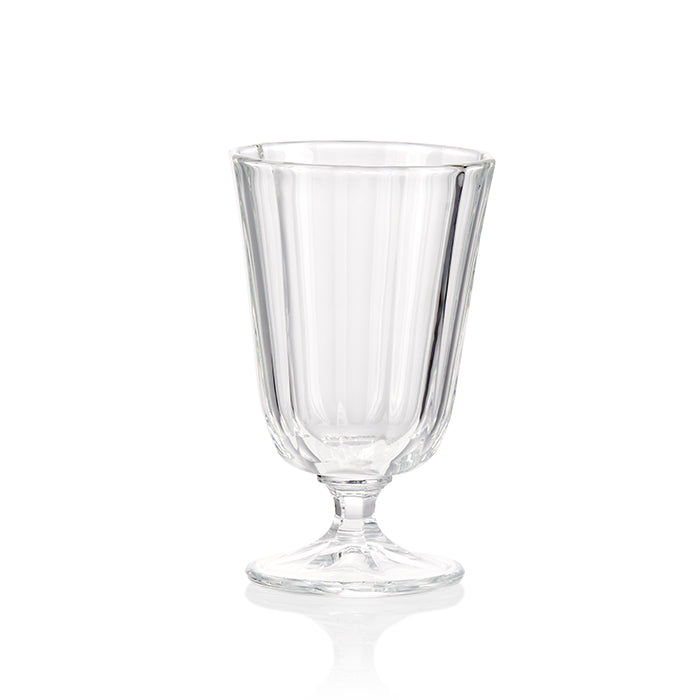 Faceted White Wine Glass