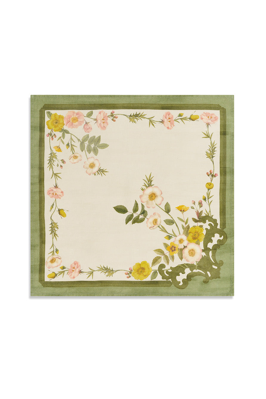 'Tapestry' Pastel Linen Napkin, 50x50cm