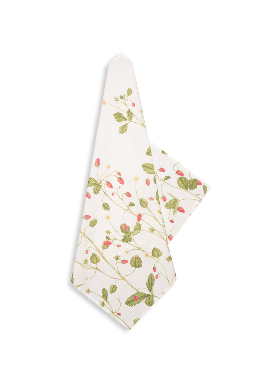 'Fraises des Bois' Linen Napkin