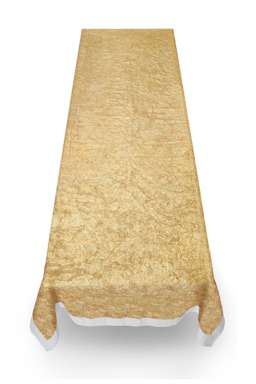 'Full Field' Linen Tablecloth in Gold