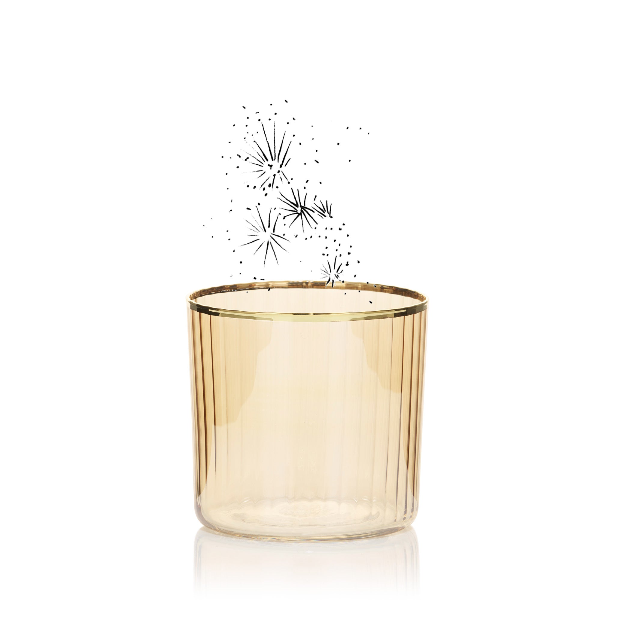 Italian Amber Short Tumbler, 38cl