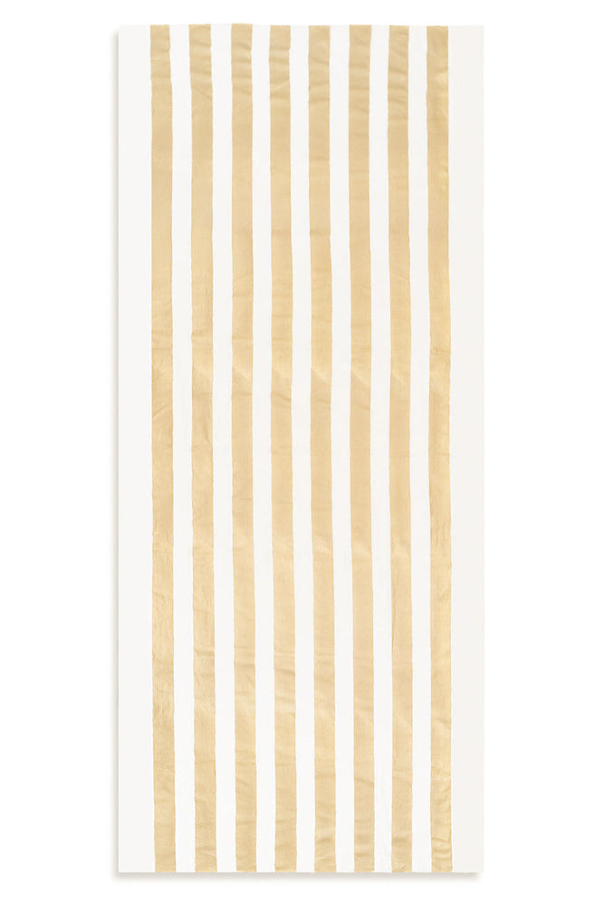 'Stripe' Screen Printed Linen Tablecloth in Gold