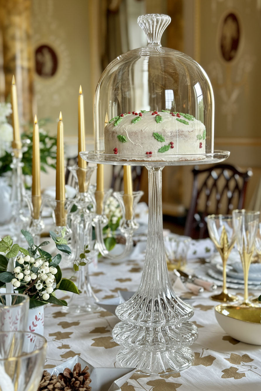 S&B Set of 2 Tapered Candles in Gold, 25cm