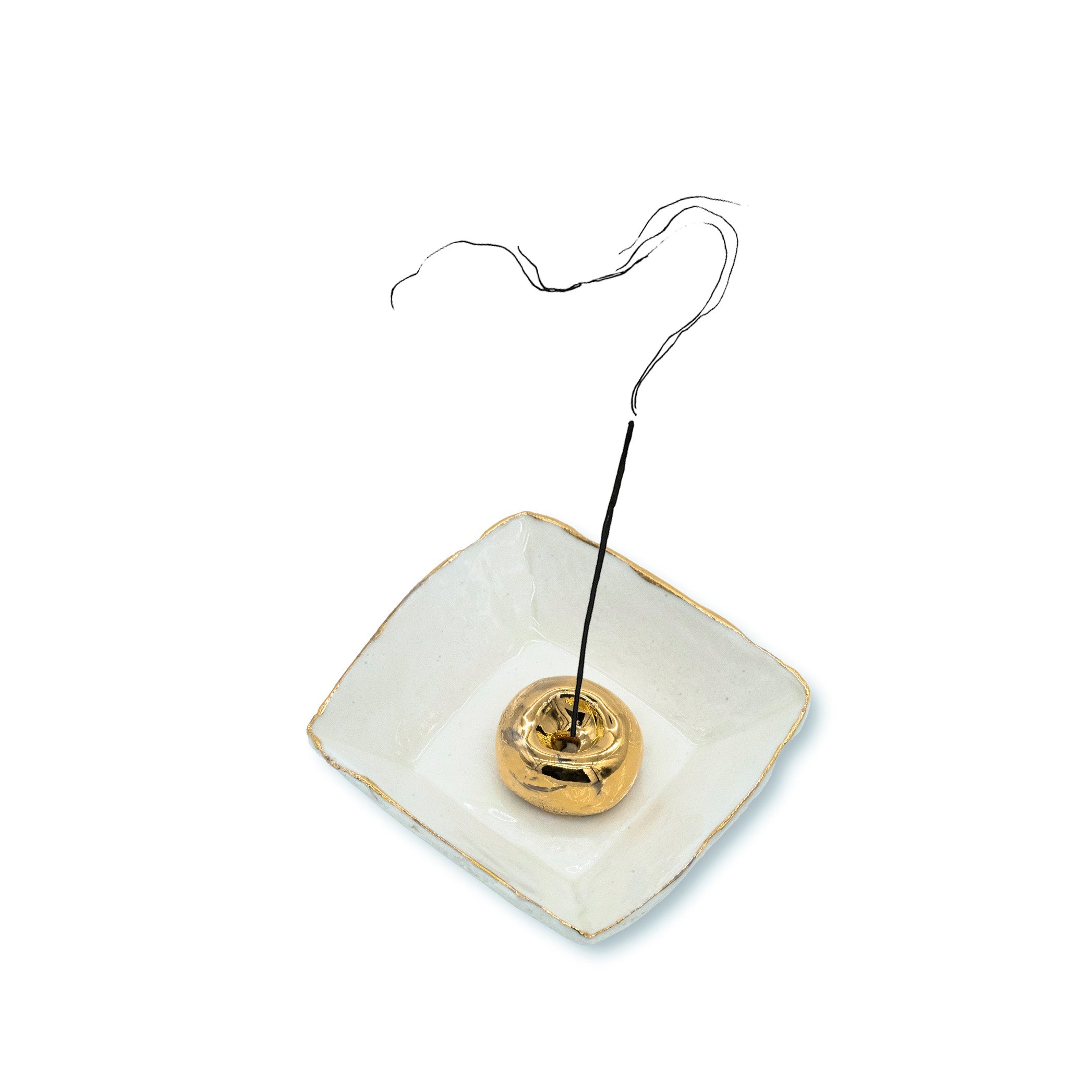 HB Jagged Small Square Incense Holder