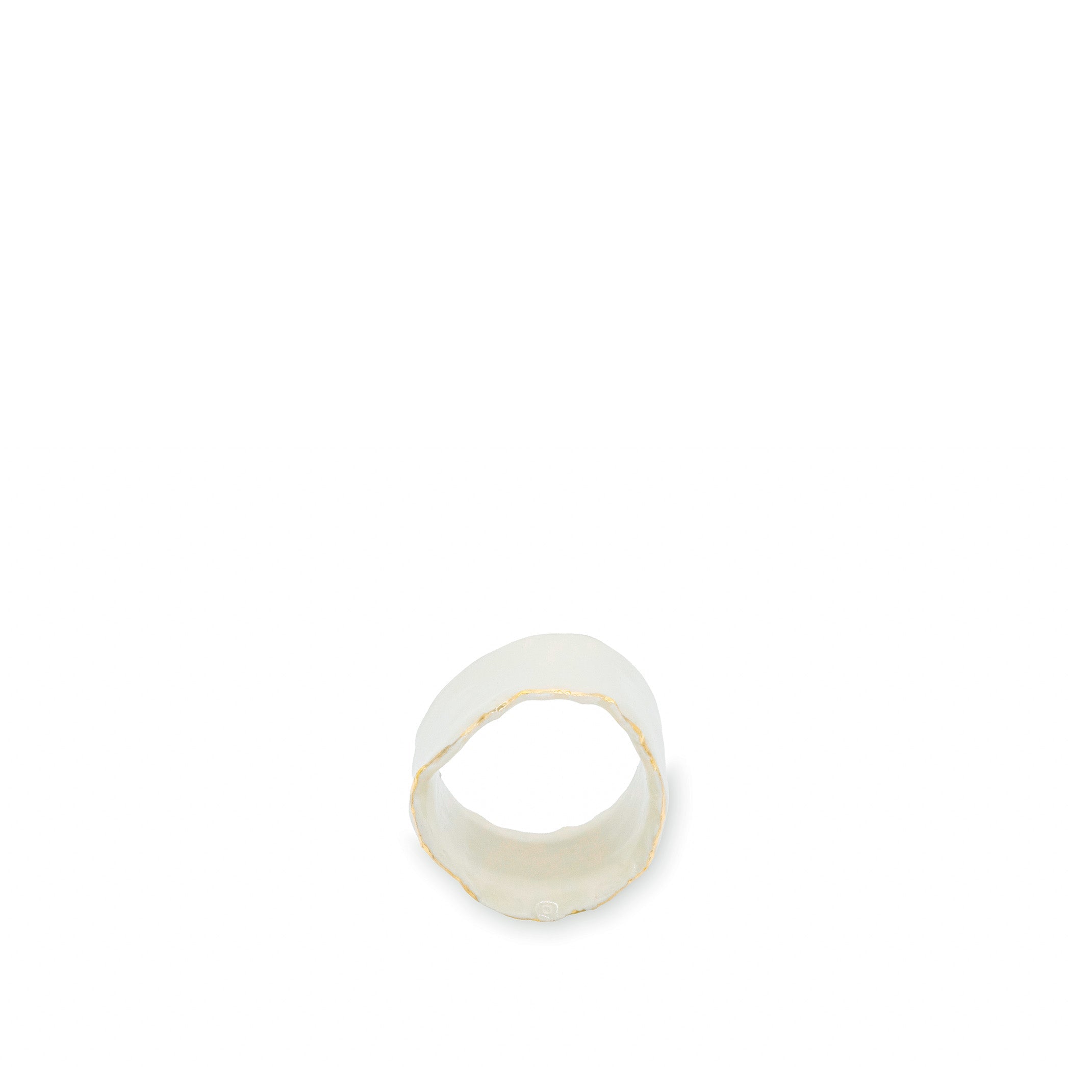 HB Porcelain Jagged Edge Napkin Ring