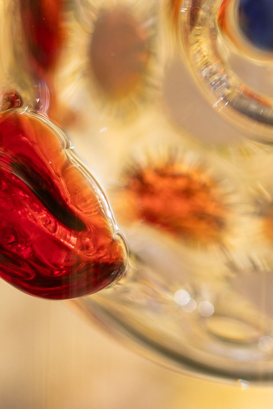 Handblown Glass Tropical Fish Carafe, 24.5cm