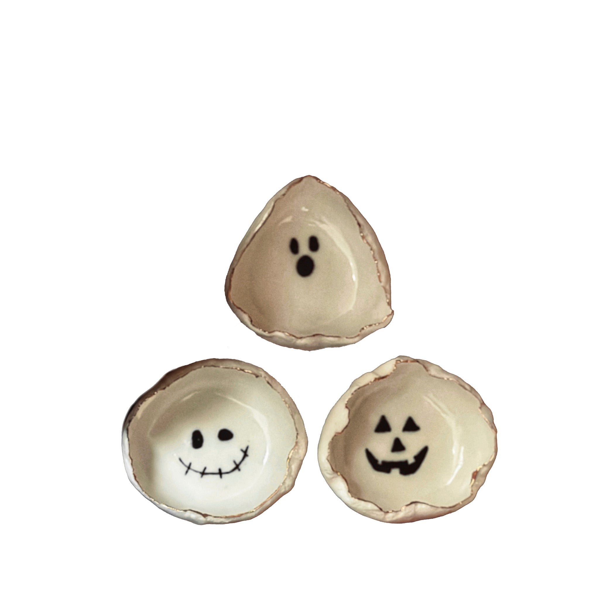 HB Jagged Bowl Halloween Ghost Face, 7cm (ASSORTED)