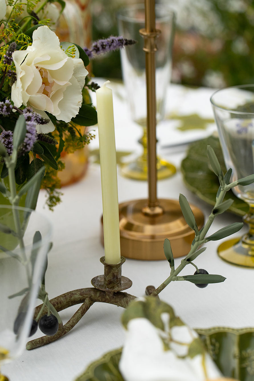 'Herb Garden' Round Linen Tablecloth, 260cm