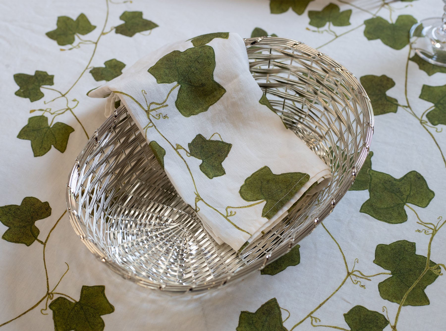 Silver Plated Braided Bread Basket, 30.5cm