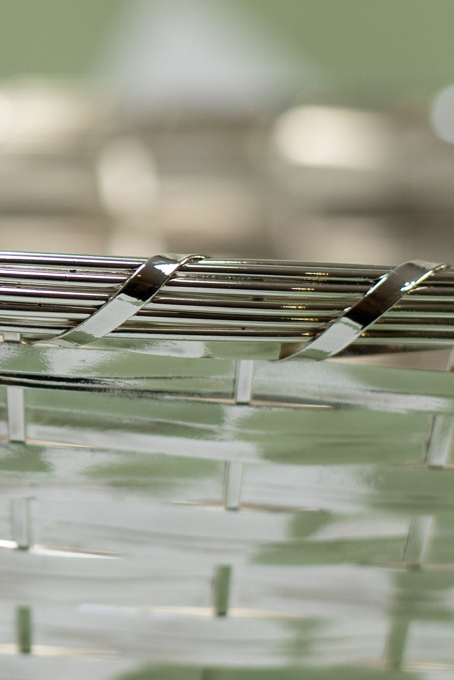 Silver Plated Braided Bread Basket, 30.5cm